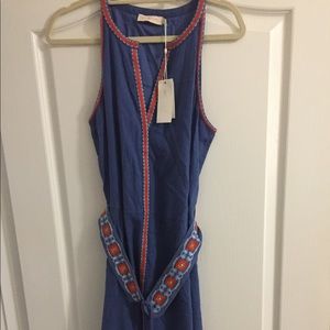 Tory Burch blue dress. New with tags